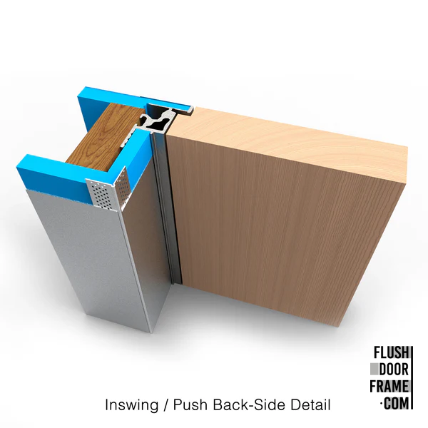 Inswing/Push Right <br> Frameless Door Jamb/Frame <br> Door Slab By Others