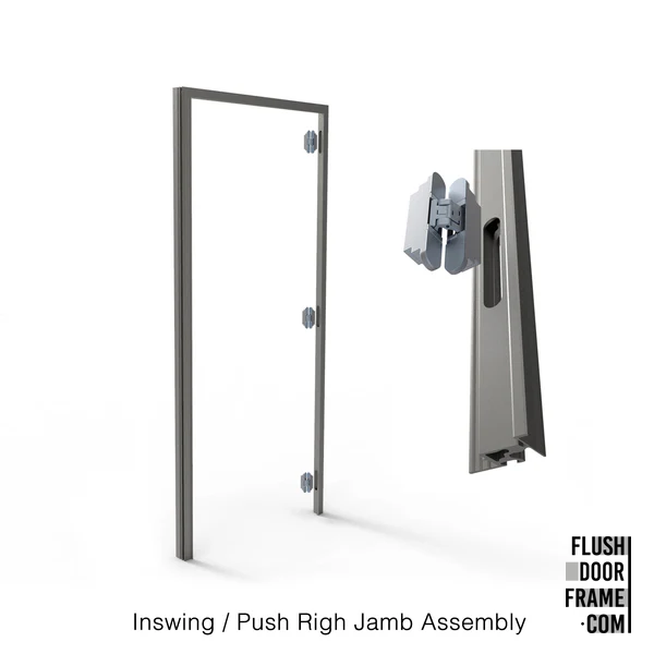 Inswing/Push Right <br> Frameless Door Jamb/Frame <br> Door Slab By Others