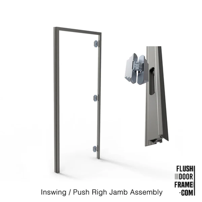 Inswing/Push Right <br> Frameless Door Jamb/Frame <br> Door Slab By Others