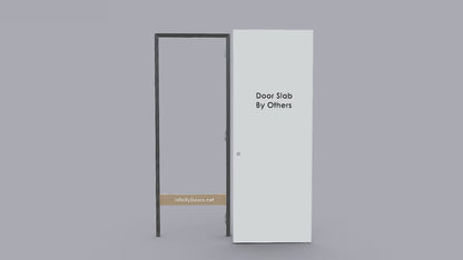 Inswing/Push Right <br> Frameless Door Jamb/Frame <br> Door Slab By Others