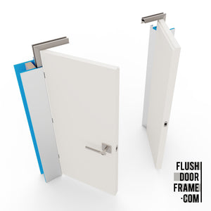 Outswing Frameless Double Door Jamb/Frame Door Slab By Others